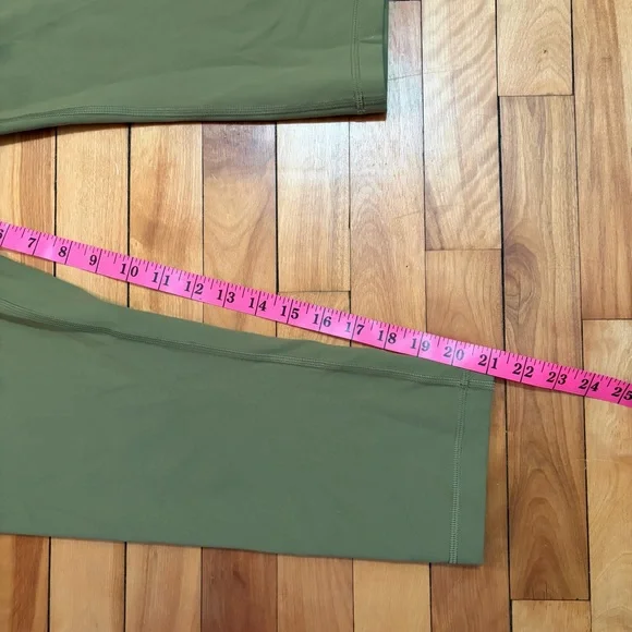 Lululemon Align High-Rise Crop Leggings - Size 12 - Green Twill - Picture 5 of 11